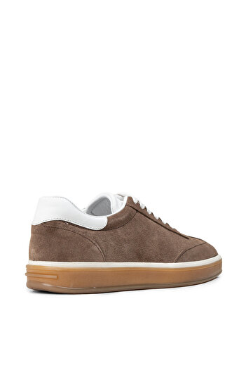 Deery Men's Genuine Suede Mink Color Sneakers