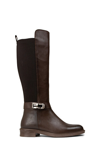 Deery Women's Brown Buckle Accessory Boots