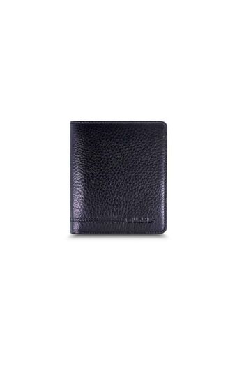 GUARD Black Men's Wallet with Medium Double Compartment and Coin Pocket - Grd251010Wt909
