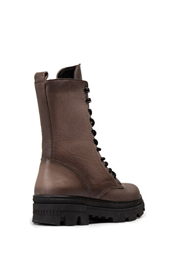 Deery Women's Mink Color Genuine Leather Boots