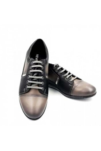 Cyclop Men's sports shoes made of genuine leather Emanuel Black-Grey
