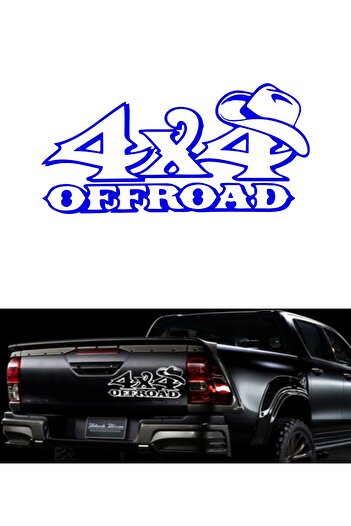 Dijitonline Autocolant 4x4 Off Road Cowboy Auto 50x25cm