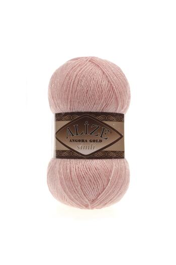 Alize Angora Gold Glitter Pink Hand Knitted - Thread 363