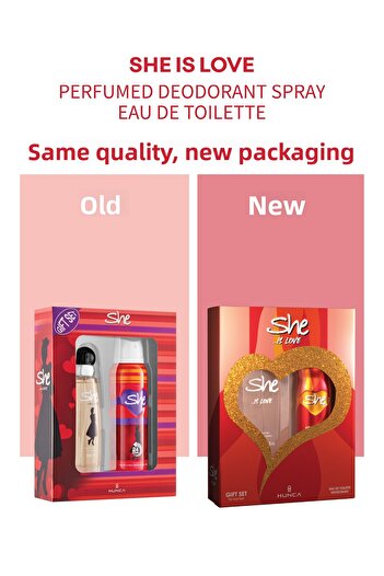 She ShePerfume + Deodorant 150ml Gift Set for Women