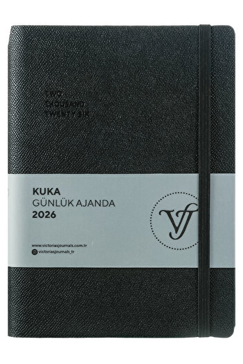 Victoria's Journals Kuka 2026 Дневен планиращ календар A5 (14x21cm) Мека корица Слонова кост 80gsm