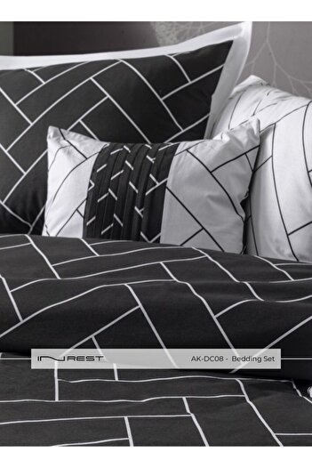 INREST طقم غطاء لحاف بوسطن فردي (بدون حشو) قطن 100% مقاس فردي 160×230 سم - 5 قطع