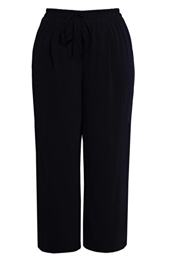 Alvina Plus Size Elastic Waist Trousers - 70732