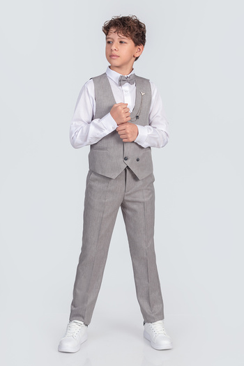 Pina Kids Boy's Suit Suit with Bow Tie and Vest