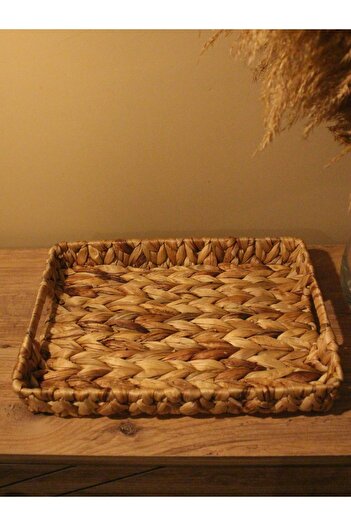 Paganca Wicker Water Hyacinth Rectangular Tray Medium Size