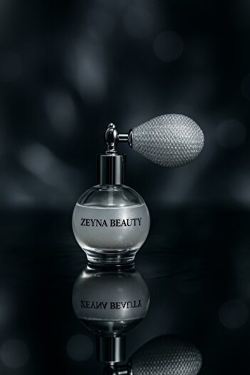 ZEYNABEAUTY Beyaz&silver Glitter Toz Sprey, Yüz Ve Vücut Simi Işıltılı