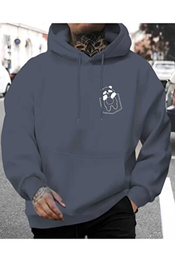 ORVIO Group Simple Design Luxury Hoodie - Panda