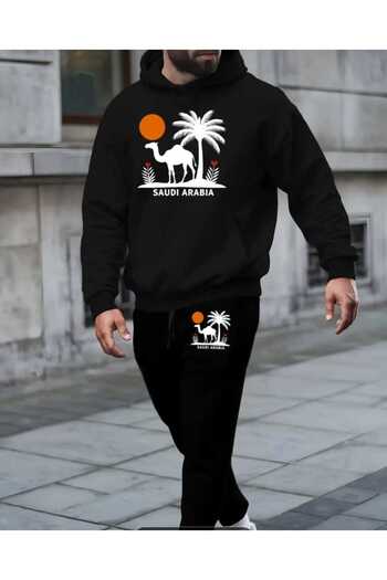 ORVIO Group Men's Tracksuit Set with the Theme of'Saudi Arabia'