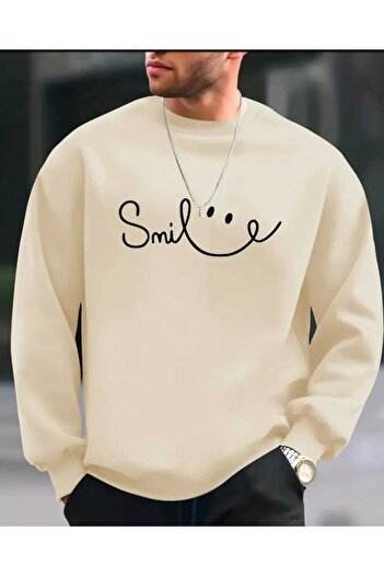 ORVIO Group Smile Patterned Sweatshirt