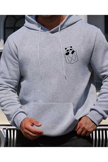 ORVIO Group Simple Design Luxury Hoodie - Panda