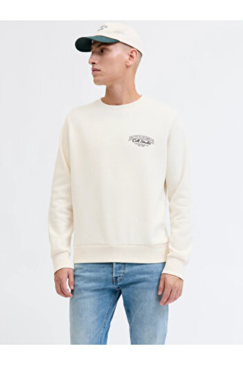 Jack & Jones Ανδρικό φούτερ Jjmakoto με λογότυπο Jack&Jones στο στήθος