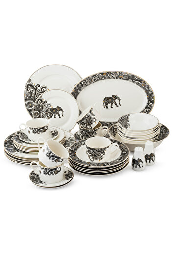 Dania 40-piece porcelain dining set for 6 people