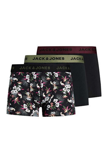 Jack & Jones Jack&Jones 12194284   Jacflower Microfiber - 3 Pack Black Men's Boxers