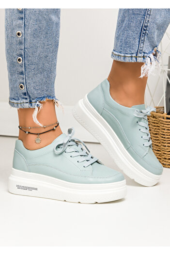 starlike Pantofi casual piele naturala albastri AW105