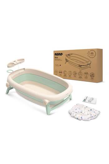 Neno Foldable baby bathtub with thermometer and stand – Lucy