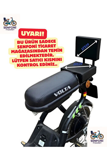 Volta Vsm Leather Rear Seat, Saddle, Seat, Electric Bicycle