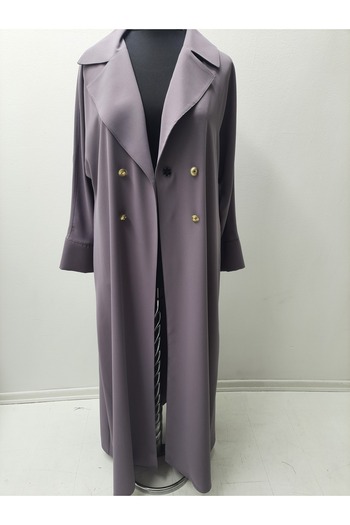 GigiTex Lila Quality Crepe Jacket with a Single Button on the Front, New Season Model, Ferace.