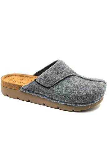 KOCAMANLAR Bento K-117002 Home Slippers Orthopedic Women's Slippers Gray