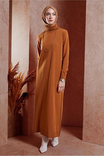 Alvina Ruffy Collar Knitwear Dress 44921
