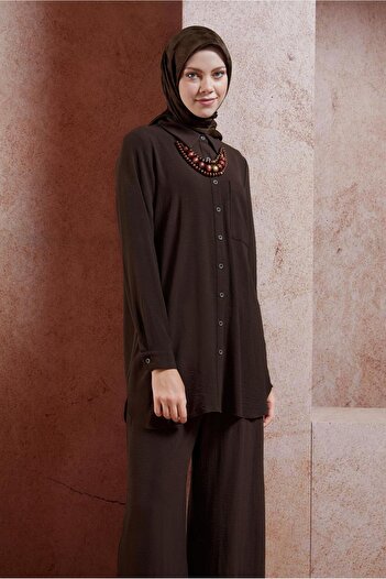 Alvina 44756 Model Shirt Collar and Trousers Set