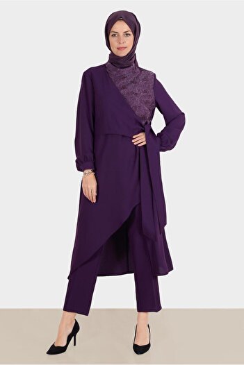 Alvina LOCATED DUAL PANT WITH TIE DETAILSET 30283