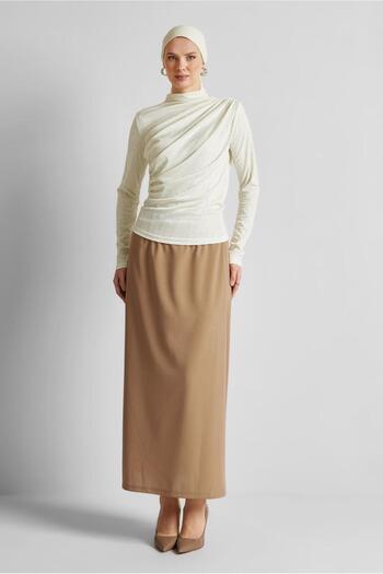 Alvina Drape Detail Bluz 45680