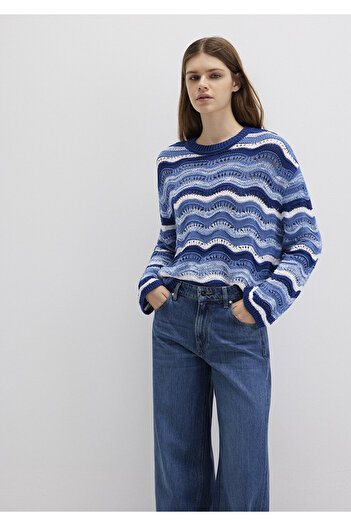 Mavi Πουλόβερ Jacquard Loose Fit / Χαλαρή Άνετη Κοπή 1710639-70758