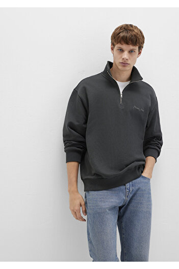 Mavi Jeans Printed Anthracite Sweatshirt 0S10555-70092