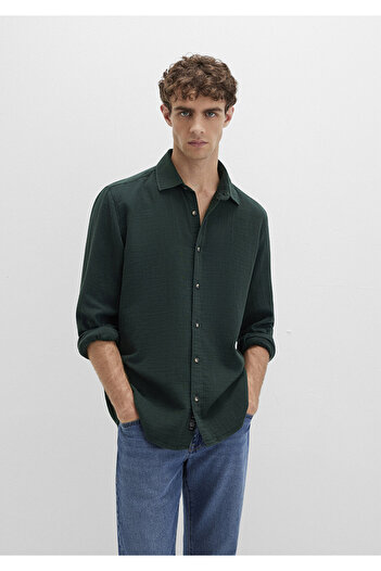 Mavi Green Shirt Regular Fit / Regular Cut 0211518-85370