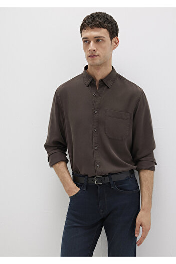 Mavi Καφέ Tencel TM Liyosel πουκάμισο Regular Fit / Κανονική εφαρμογή 0211647-70219