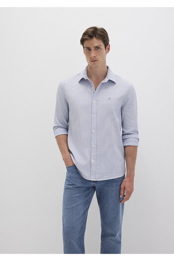 Mavi Cămașă cu dungi Slim Fit / Slim Fit 0211653-90862