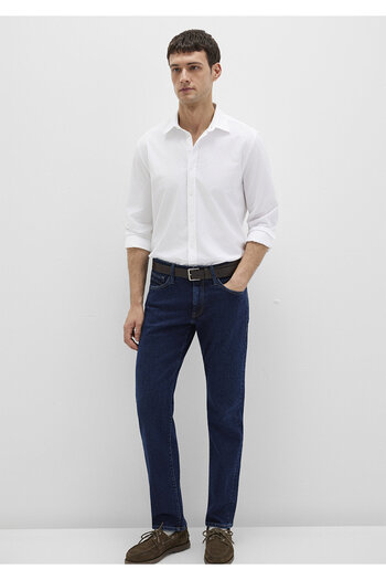 Mavi Λευκό πουκάμισο Slim Fit / Slim Fit 0211673-85310