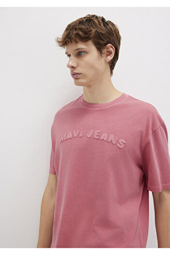 Mavi Τζιν με στάμπα ροζ μπλουζάκι Loose Fit / Loose Comfortable Cut 0612953-71079