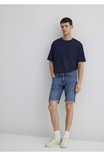 Mavi Tim Street Shaded Indigo Blue Jean Shorts 0428487143