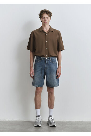 Mavi Houston Street Indigo Blue Jean Shorts 0410672-89805