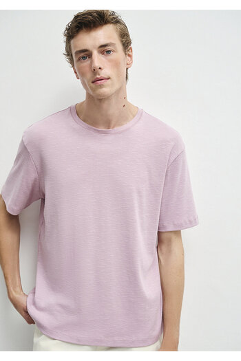 Mavi Μωβ Basic T-Shirt Κανονική Γραμμή / Κανονική Κοπής 0612944-71068