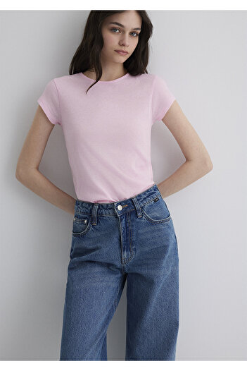 Mavi Ροζ Basic T-Shirt Slim Fit 1613119 -71008