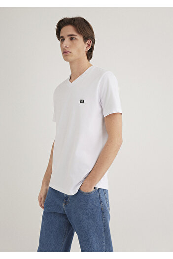 Mavi Pro Printed White T-Shirt Standard 0612756-620