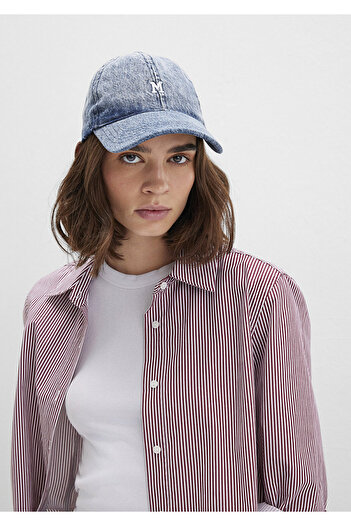 Mavi Pălărie din denim brodat M 1913304 -84596