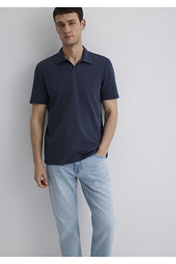 Mavi Μπλουζάκι πόλο σε μπλε ναυτικό χρώμα Regular Fit / Normal Cut 0612597-70726