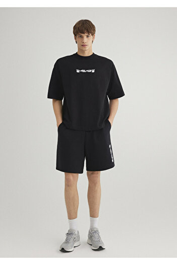 Mavi Mv91 Embroidery Detailed Black T-Shirt Boxy Fit 0612576 -900