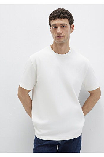 Mavi Ecru Basic T-Shirt Loose Fit / Loose Relaxed Εφαρμογή 0612731 -70057