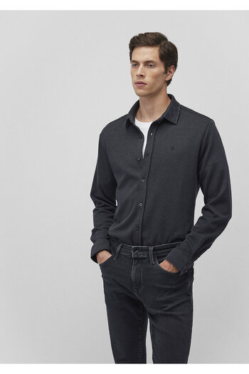 Mavi Men's Black Long Sleeve Shirt Black Shirt 0211244 -900-Std