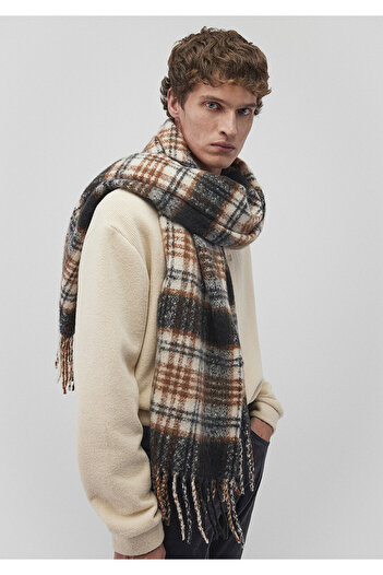 Mavi Checkered Black Scarf 0911547 -900