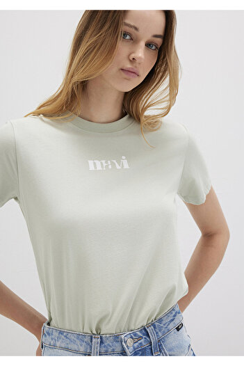 Mavi Green Printed Regular Fit T-Shirt - 1612241 -70148