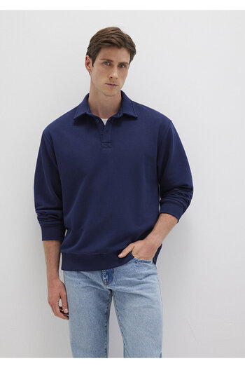 Mavi Polo Sweatshirt Navy Blue - 0611689 -84371